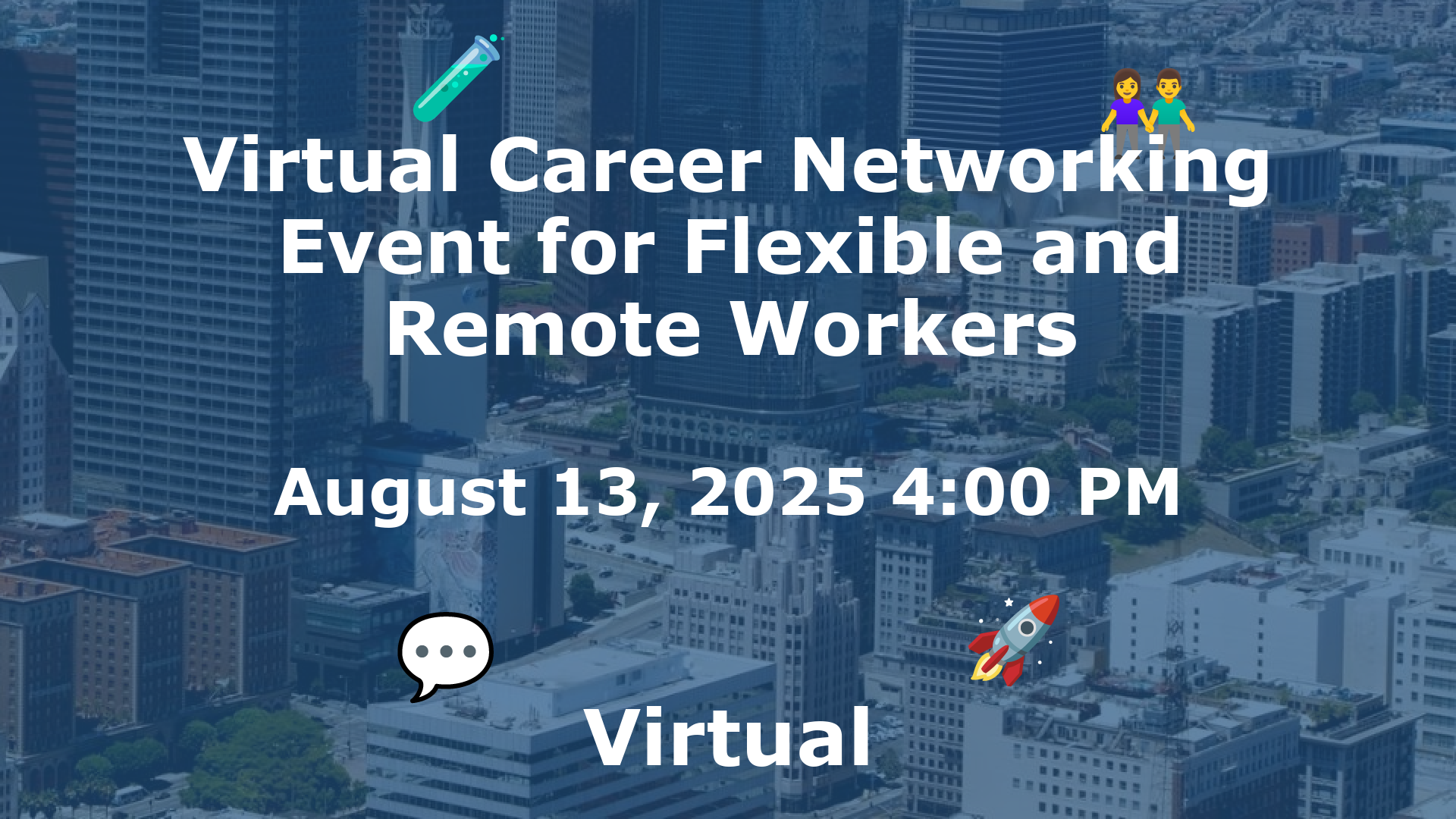 Virtual Career Networking Event for Flexible and Remote Workers event image